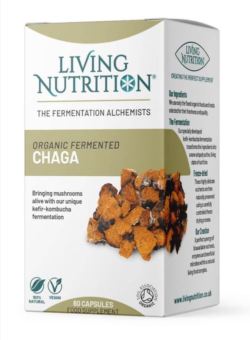Living Nutrition | Fermentovaná čaga - 60 kapslí