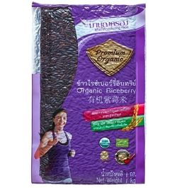 Mah Boonkrong Rice | Černá bio jasmínová rýže - Riceberry - 1 kg