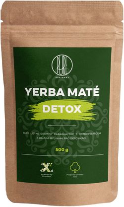 BrainMax Pure Organic Yerba Maté - Detox, 500 g