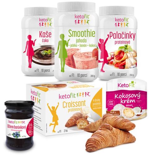 Low carb snídaňový balíček Ketofit - 36 snídaní