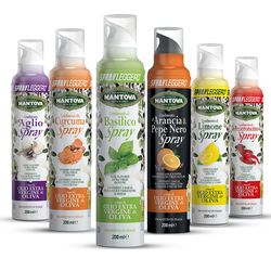 Ochucený, Extra panenský olivový olej ve spreji 200ml Zázvor