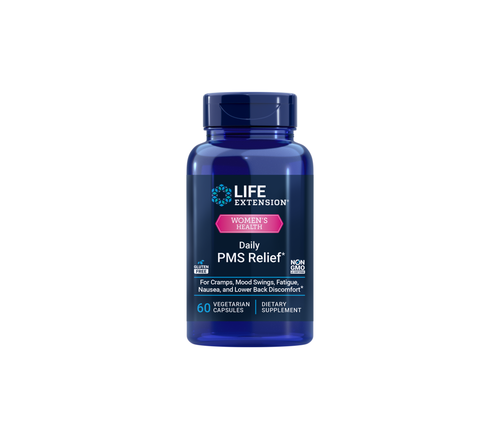 Life Extension Daily PMS Relief, Podpora při PMS, 60 kapslí