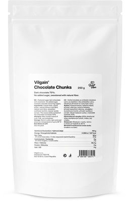 Vilgain Chocolate chunks tmavá čokoláda 250 g