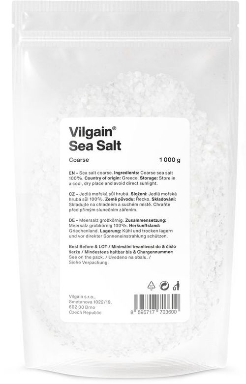 Vilgain Mořská sůl hrubá 1000 g