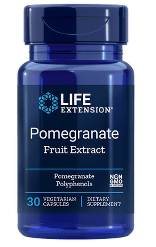 Life Extension Pomegranate, extrakt z granátového jablka, 30 rostlinných kapslí