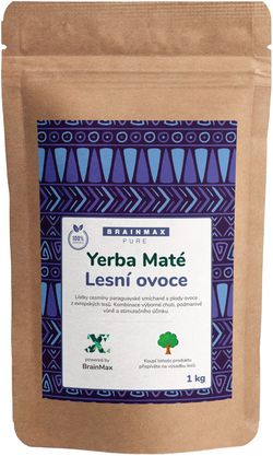 Votamax BrainMax Pure Organic Yerba Maté - Lesní ovoce, 1000 g