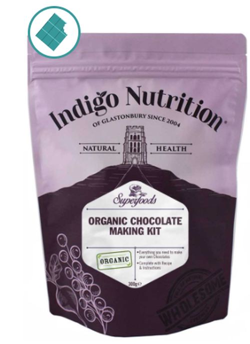 Indigo Herbs Chocolate Making Kit - sada na výrobu čokolády 300 g GB-ORG-04 certifikát Akční cena