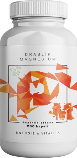 Votamax BrainMax Draslík Magnesium, Draslík citrát + Hořčík malát, 200 rostlinných kapslí