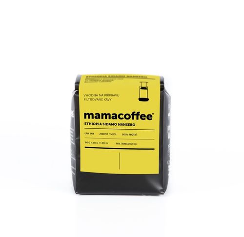 Mamacoffee - Ethiopia Sidamo Nansebo, 250g Druh mletí: Mletá *cz-bio-002 certifikát