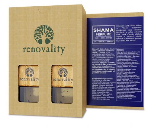 Renovality - Shama Car Perfume, parfém do auta, 1 + 1 ZDARMA