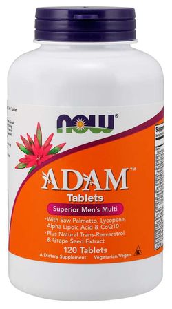 NOW® Foods NOW Adam, Multivitamin pro muže, 120 tablet