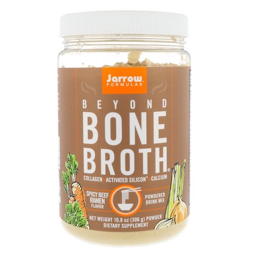 Jarrow Formulas Jarrow Beyond Bone Broth, pikantní hovězí instantní vývar z kostí, 306g
