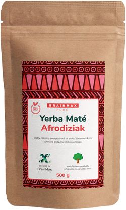 Votamax BrainMax Pure Organic Yerba Maté - Afrodiziak, 500 g