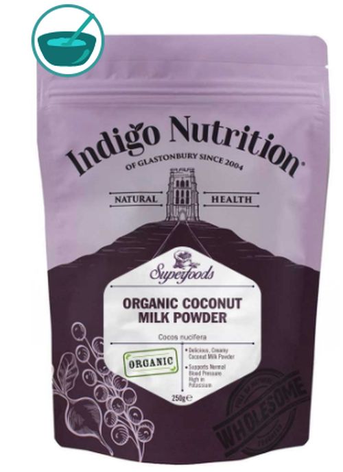 Indigo Herbs Organic Coconut Milk Powder, kokosové mléko v prášku, 250 g GB-ORG-04 certifikát