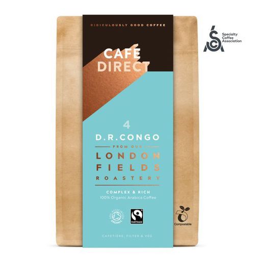 Cafédirect - BIO mletá káva Congo SCA 84 s tóny medu a hořké čokolády 200g *cz-bio-002 certifikát