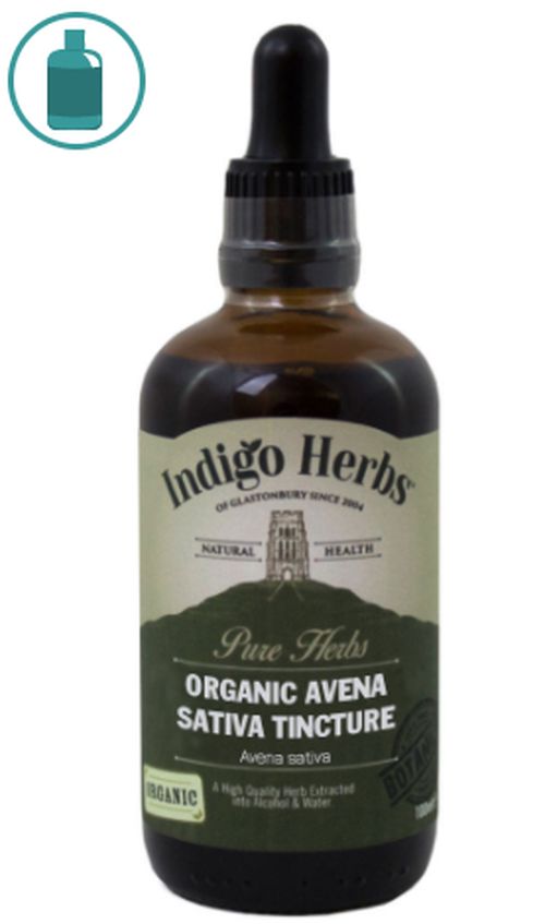 Indigo Herbs Organic Avena Sativa Tincture, tinktura z ovse, 100 ml