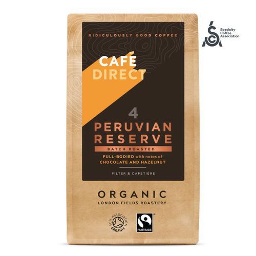 Cafédirect - BIO Peru Reserve SCA 82 mletá káva 227g *cz-bio-002 certifikát Akční cena