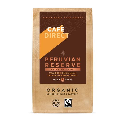 Cafédirect - BIO Peru Reserve zrnková káva, 227g  Akční cena