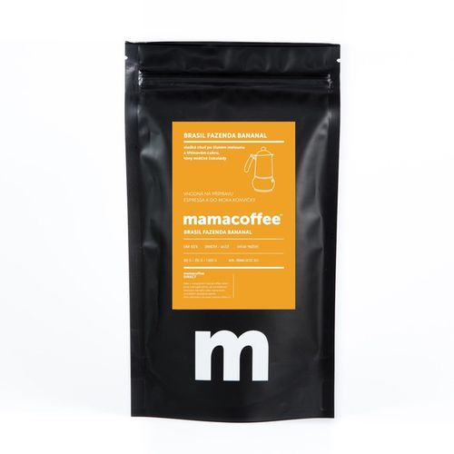 Mamacoffee - Brasil fazenda Bananal, 100g Druh mletí: Mletá