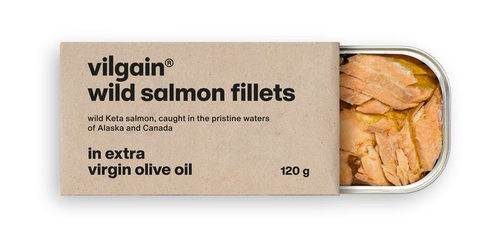 Vilgain Filety z divokého lososa – v olivovém oleji 120 g