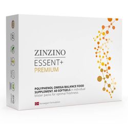 ZINZINO Omega 3 kyseliny s polyfenoly z oliv a vitamínem D3 - Essent+ Premium kapsle