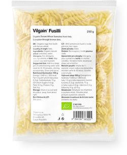 Vilgain Fusilli těstoviny BIO semolinové 250 g