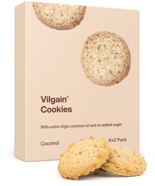 Vilgain Cookies BIO kokos 135 g (4 x 2 sušenky)