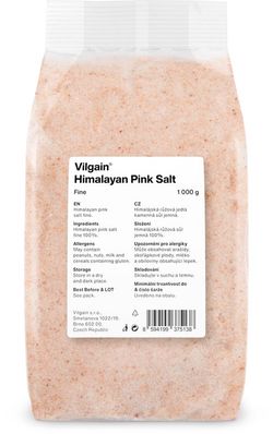 Vilgain Himalájská sůl růžová jemná 1000 g