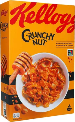 Kellogg's Crunchy Nut, 500 g, ořechové kukuřičné vločky