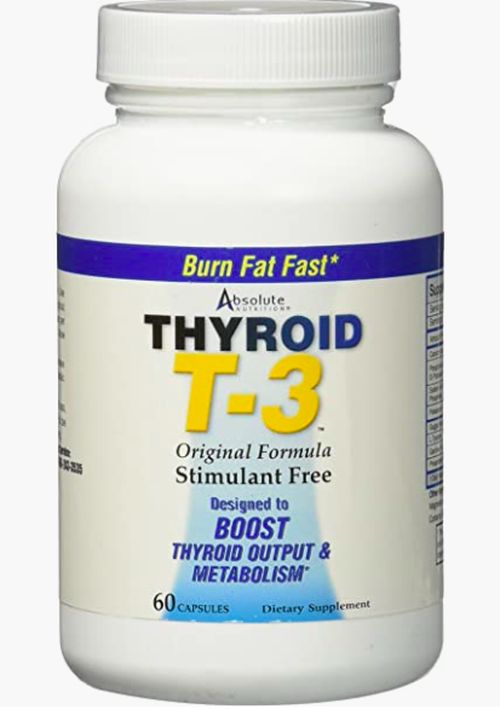 Absolute Nutrition, Thyroid T3 (podpora štítné žlázy), 60 kapslí LEVNĚ
