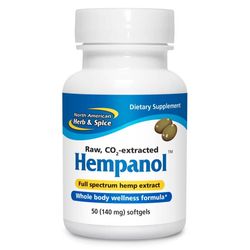NORTH AMERICAN HERB & SPICE Širokospektrální konopný extrakt a Oreganol P73 v kapslích - Hempanol