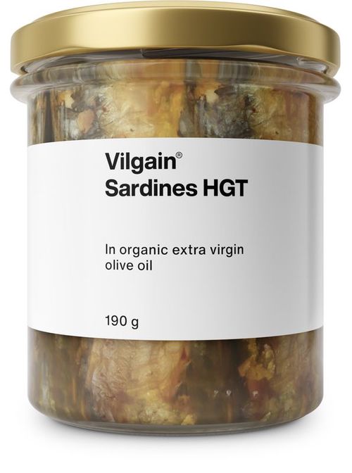 Vilgain Sardinky v bio extra panenském olivovém oleji 190 g