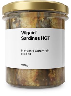 Vilgain Sardinky v bio extra panenském olivovém oleji 190 g