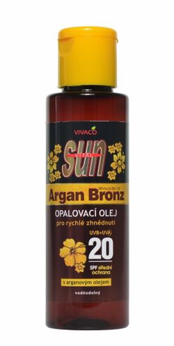 VIVACO Opalovací olej s BIO arganovým olejem SPF 20 SUN VITAL
