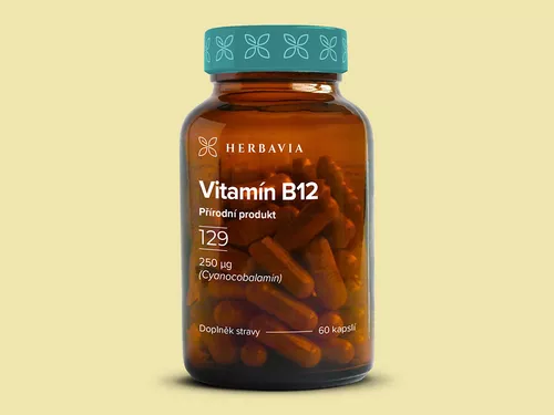 Vitamín B12 -  přírodní produkt - 60 kapslí