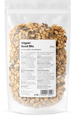 Vilgain Karamelizovaná směs semínek med s chilli 250 g