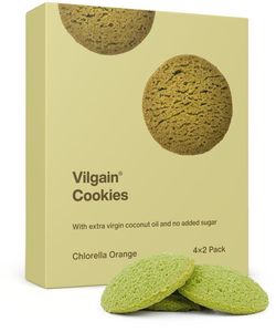 Vilgain Cookies BIO chlorella a pomeranč 135 g (4 x 2 sušenky)