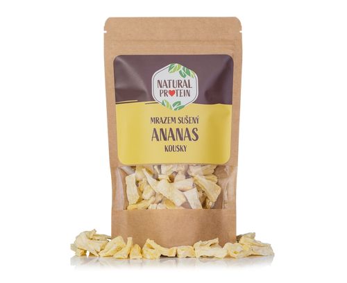 Mrazem sušený ananas - kousky (45 g) Počet balení: 1 kus