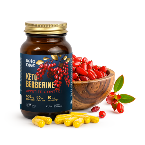 Keto Berberin – stabilizátor chutí a přejídání (60 kapslí)