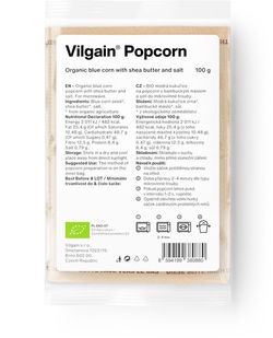 Vilgain Popcorn do mikrovlnky BIO bambucké máslo se solí 100 g