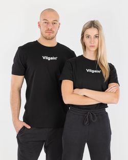 Vilgain Logotype T-shirt L Černá