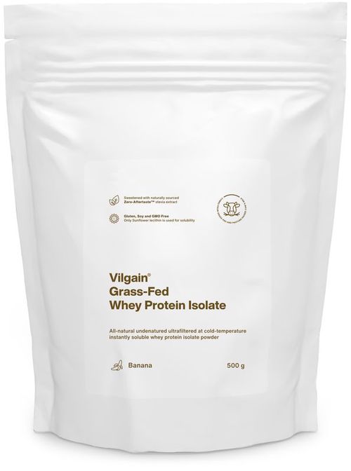 Vilgain Grass-Fed Whey Protein Isolate banán 500 g