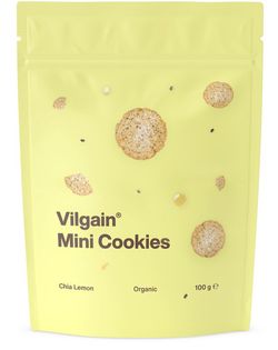 Vilgain Mini Cookies BIO chia semínka s citronem