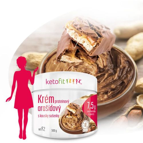 Proteinový arašídový krém s kousky sušenky 500 g – 20 porcí