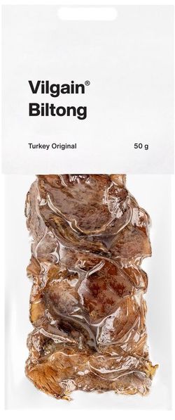 Vilgain Sušené krůtí maso biltong original 50 g