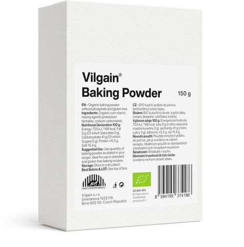 Vilgain Kypřící prášek BIO 150 g