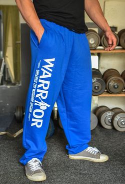 Tepláky Warrior modré S Modrá