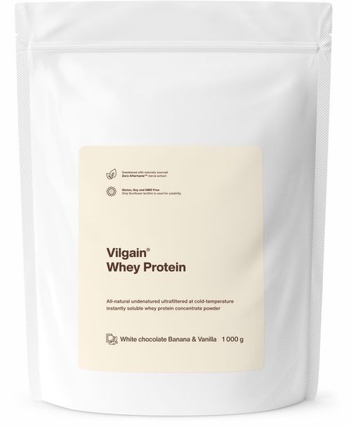 Vilgain Whey Protein bílá čokoláda, banán a vanilka