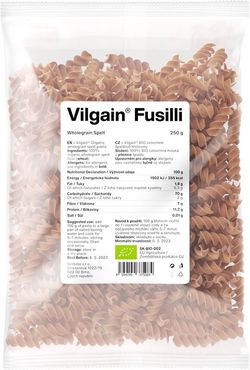 Vilgain Fusilli těstoviny BIO špaldové 250 g