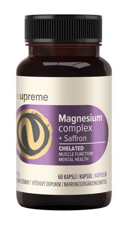 Magnesium + šafrán chelát 60 kapslí NUPREME